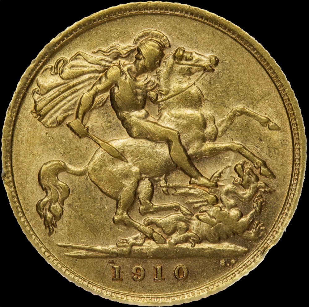 1910 Sydney Edward VII Half Sovereign about VF product image