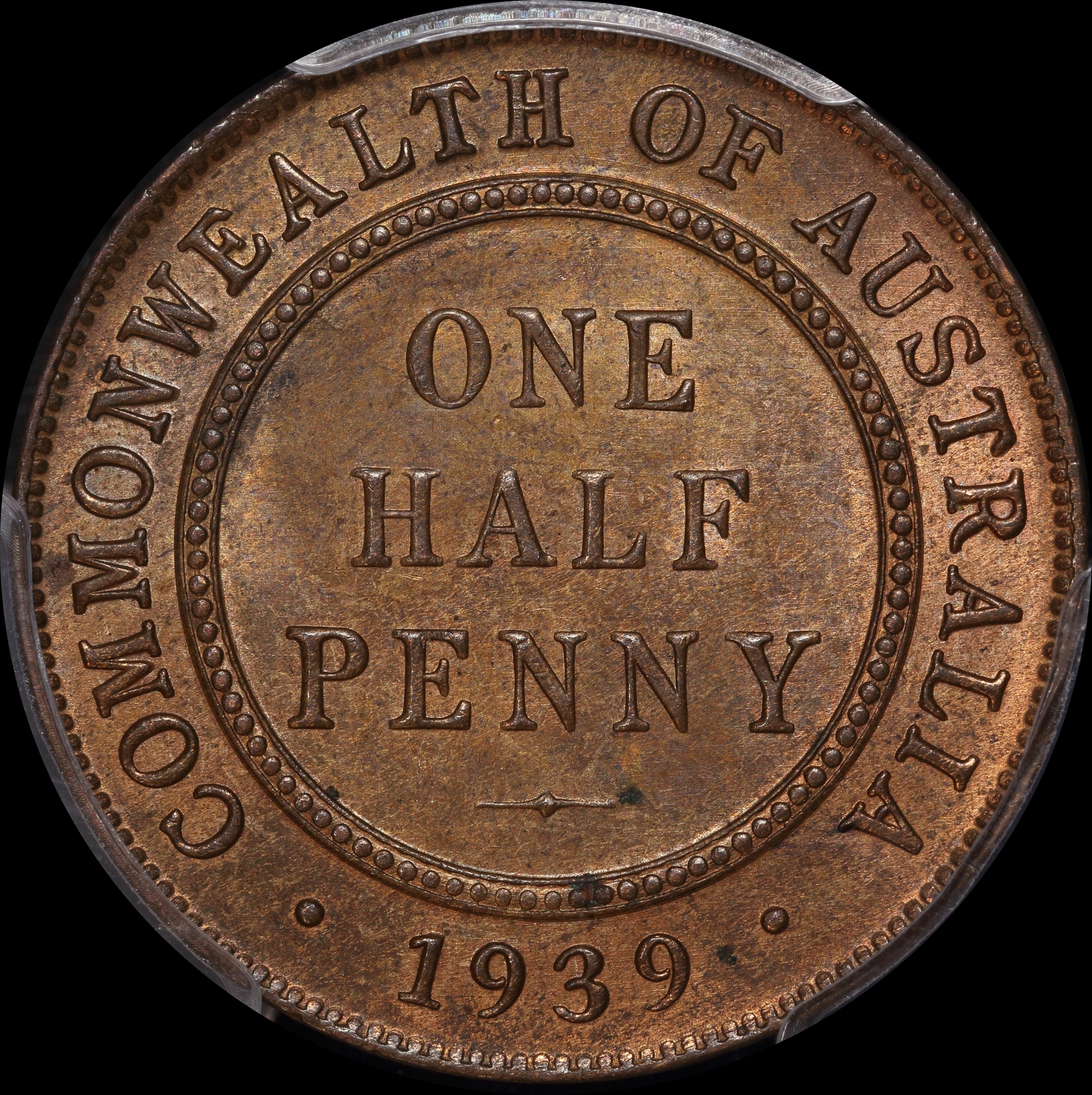1939 Halfpenny Old Reverse PCGS MS63BN product image