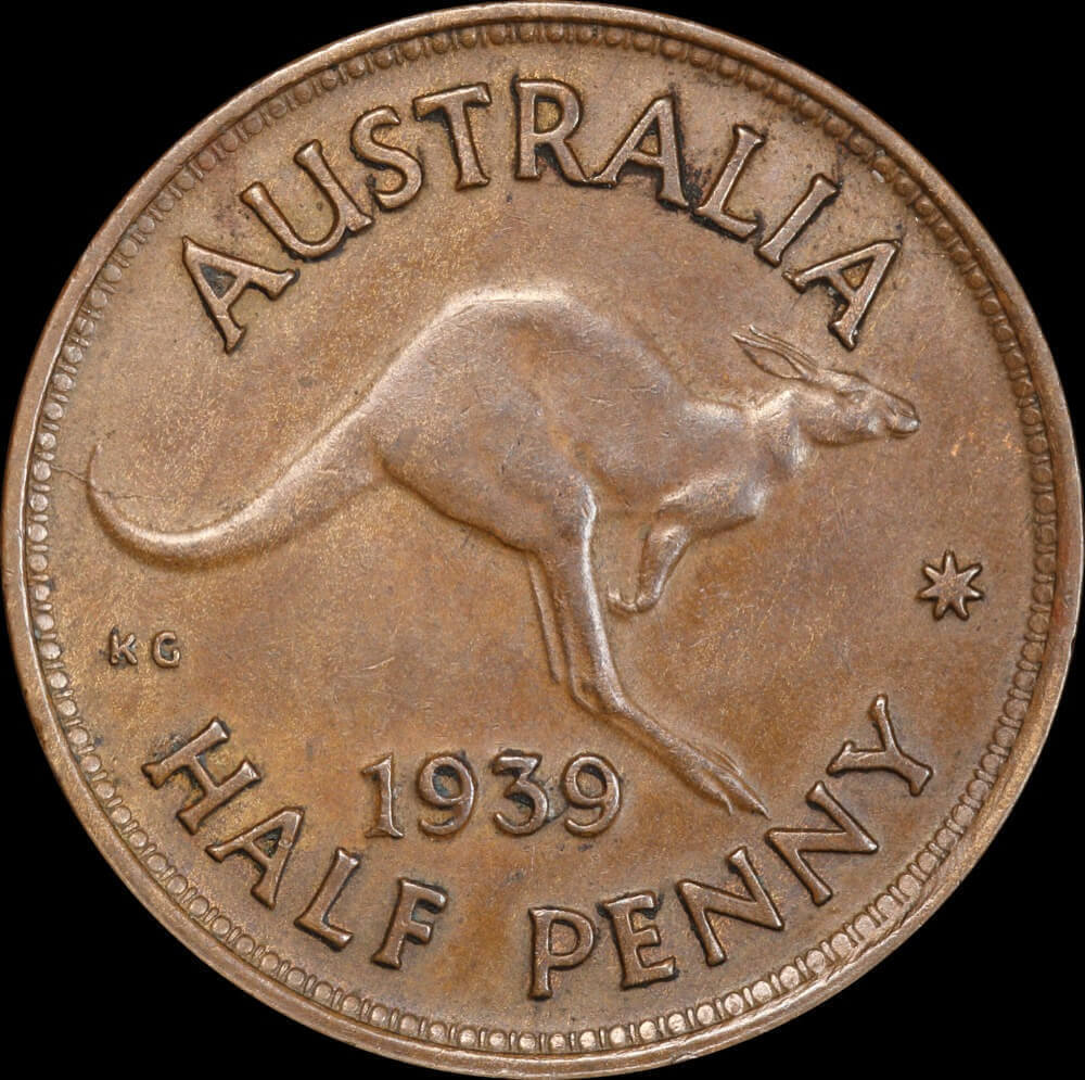 1939 Halfpenny Kangaroo Reverse Extremely Fine product image