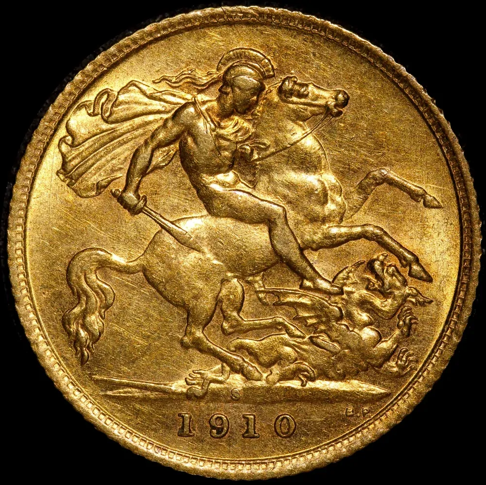 1910 Sydney Edward VII Half Sovereign good EF product image