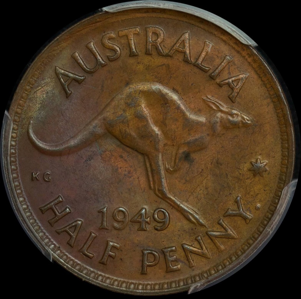 1949-Y Halfpenny PCGS MS63BN product image