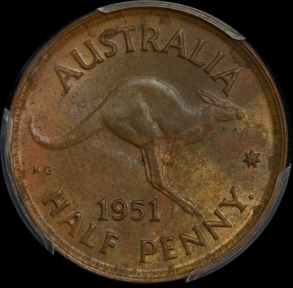 1951-Y Halfpenny Choice Unc (PCGS MS64BN) product image