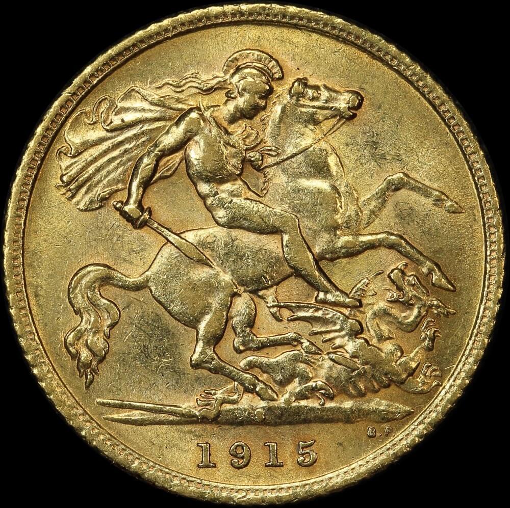 1915 Sydney George V Half Sovereign good EF product image