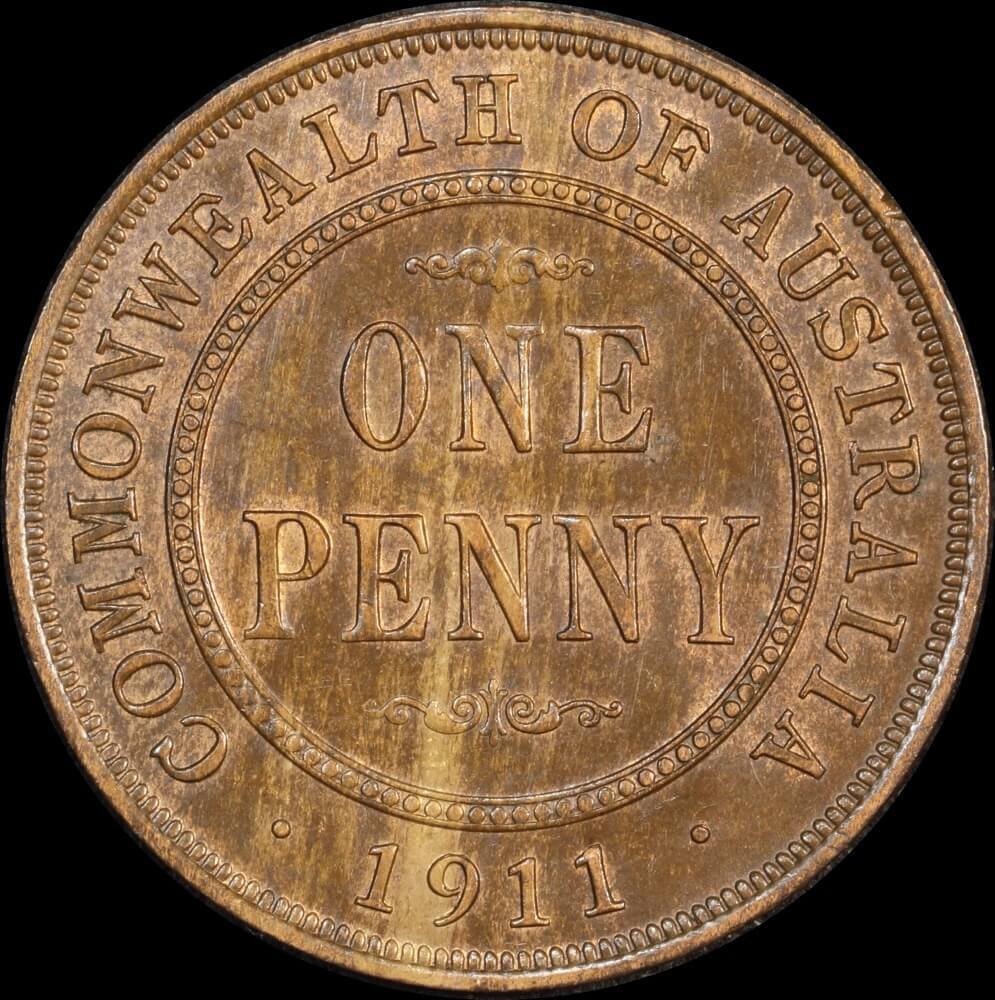 1911 Penny about Unc product image