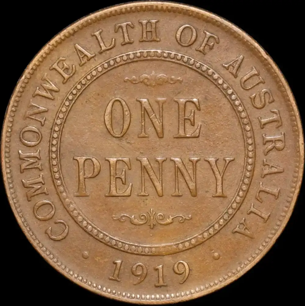 1919 Penny Dot Below Extremely Fine product image