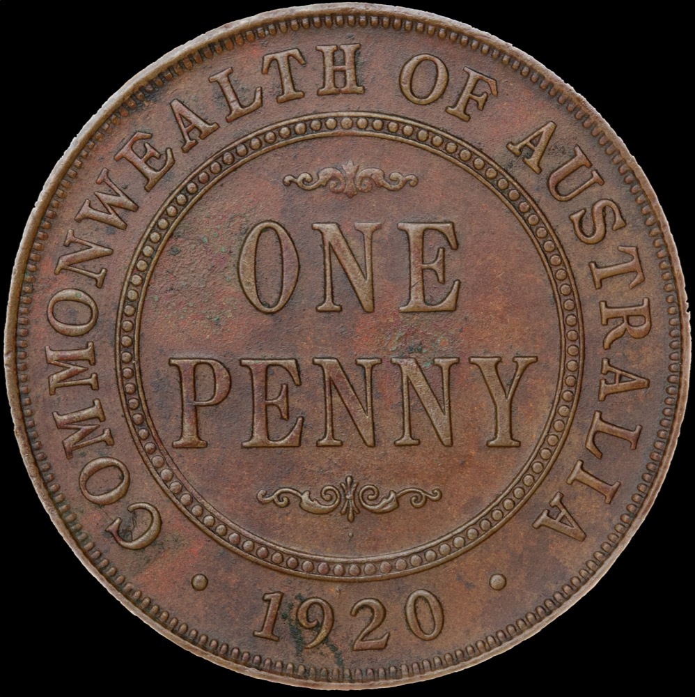1920 Penny Indian Obverse Dot Below good EF product image