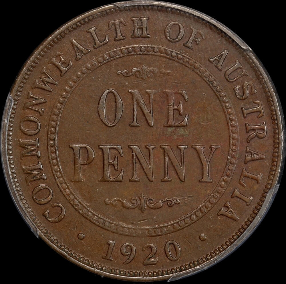 1920 Penny Dot Below Bottom Scroll London / English Obverse PCGS XF45 product image