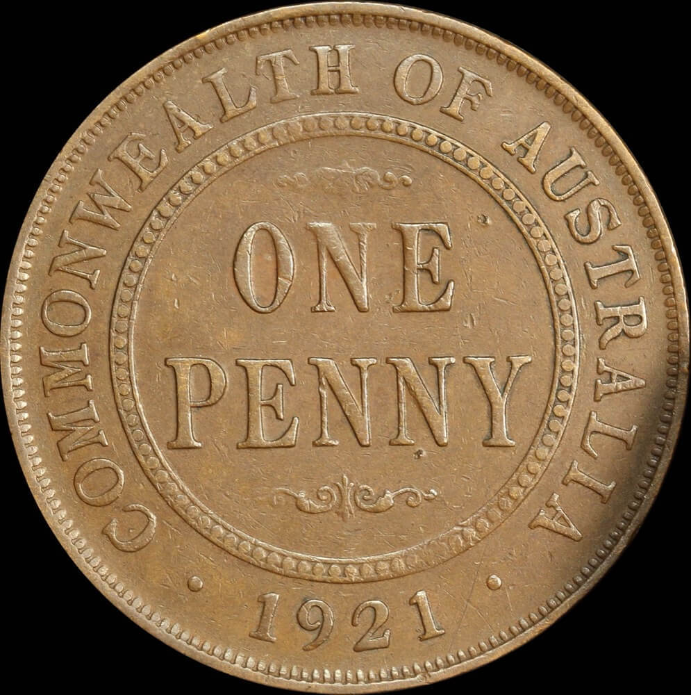 1921 Penny Indian Obverse about VF product image