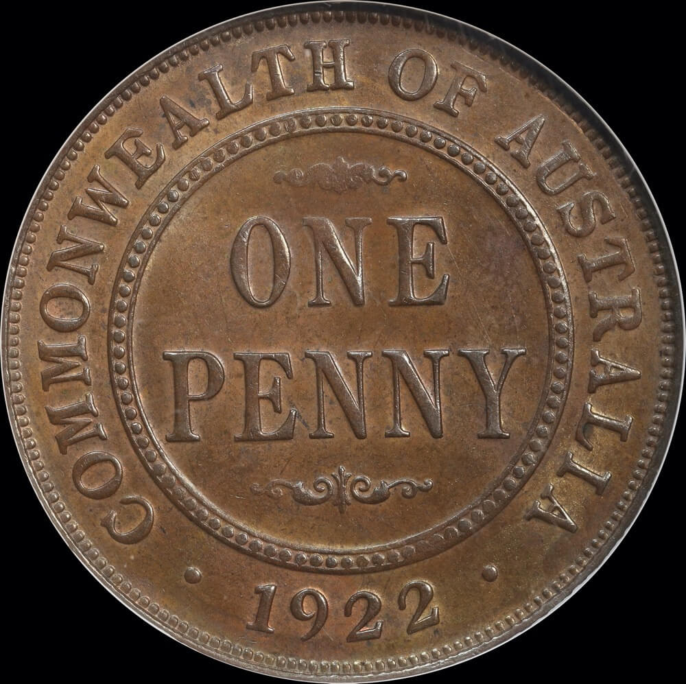 1922 Penny Indian Obverse NGC MS62BN product image