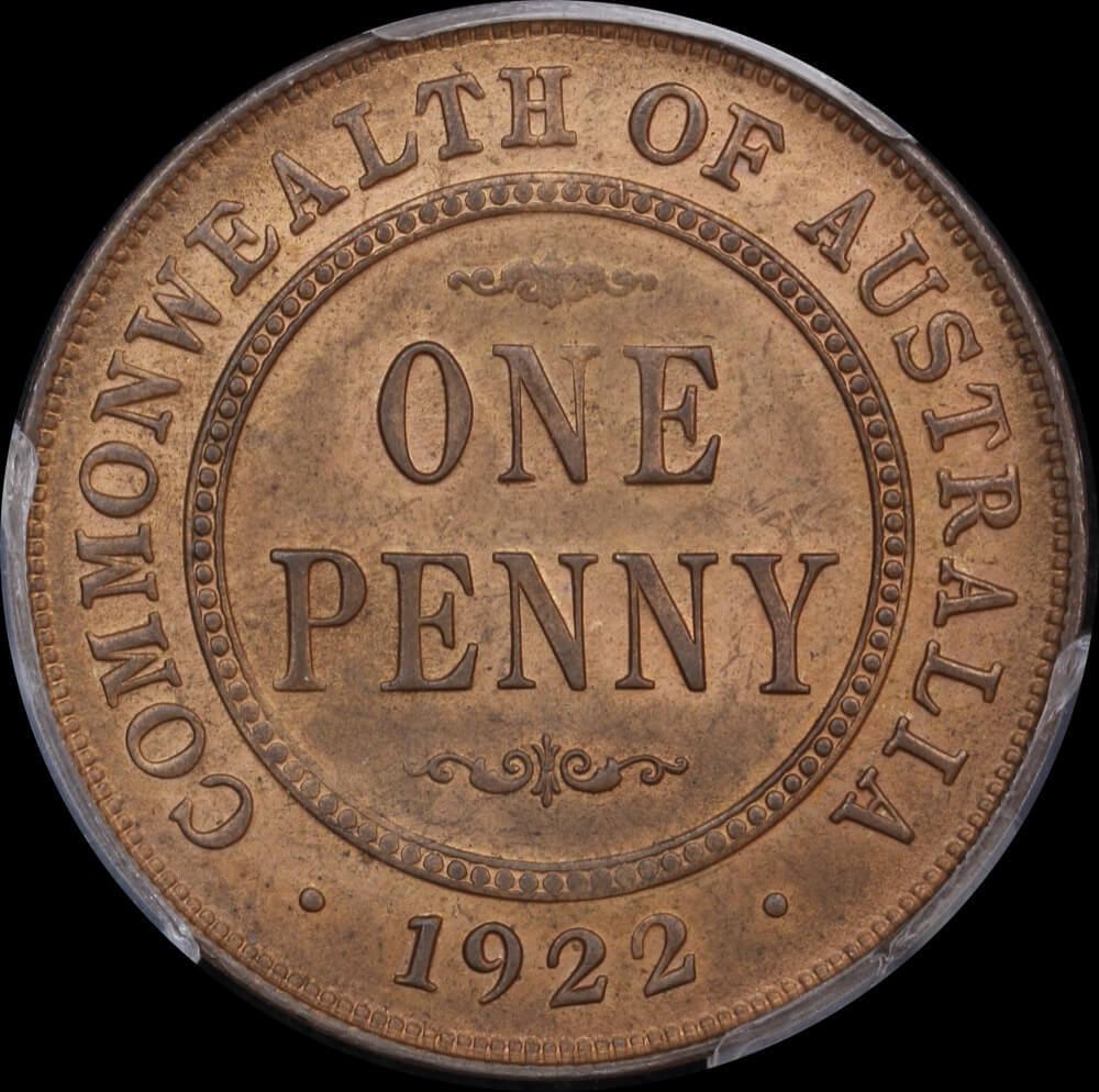 1922 Penny Indian Obverse Choice Unc (PCGS MS64RB) product image