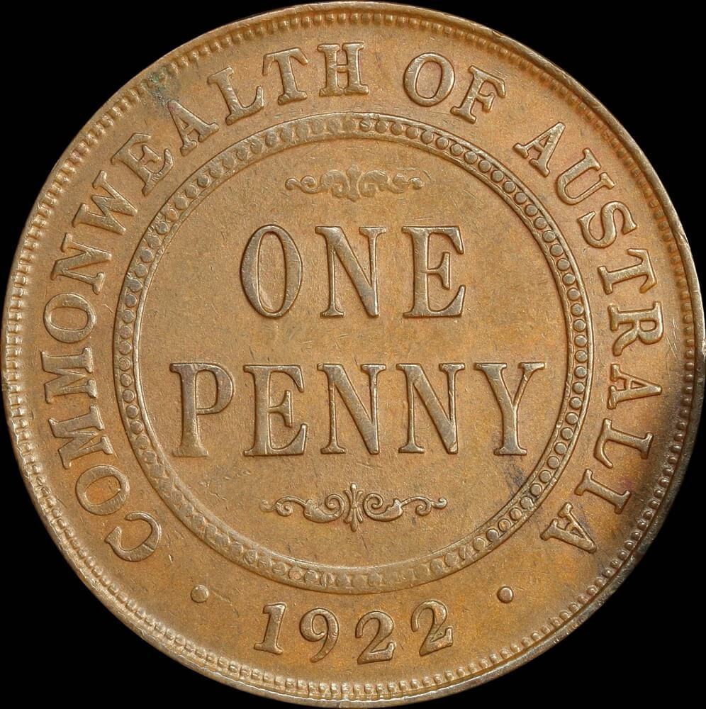 1922 Penny Extremely Fine product image