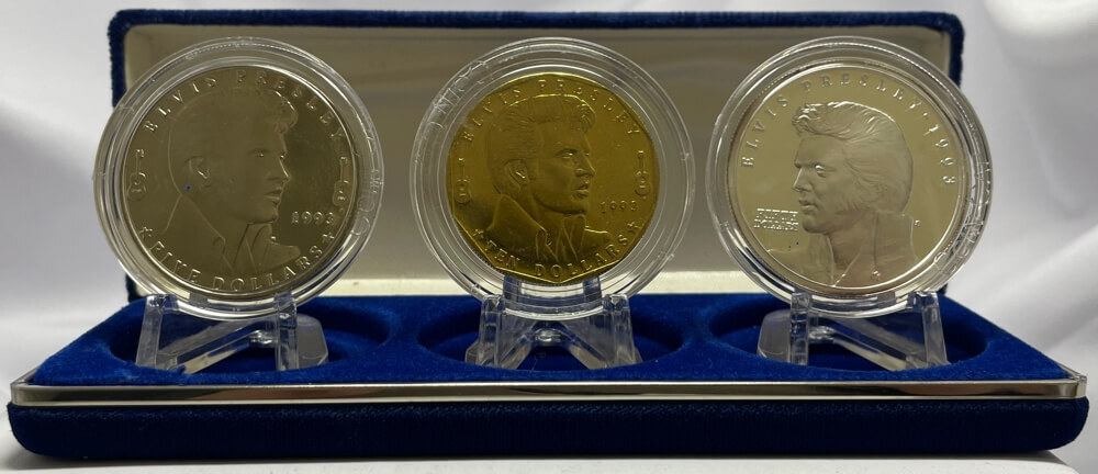 Marshall Islands 3 Coin Commemorative Set Elvis Presley product image