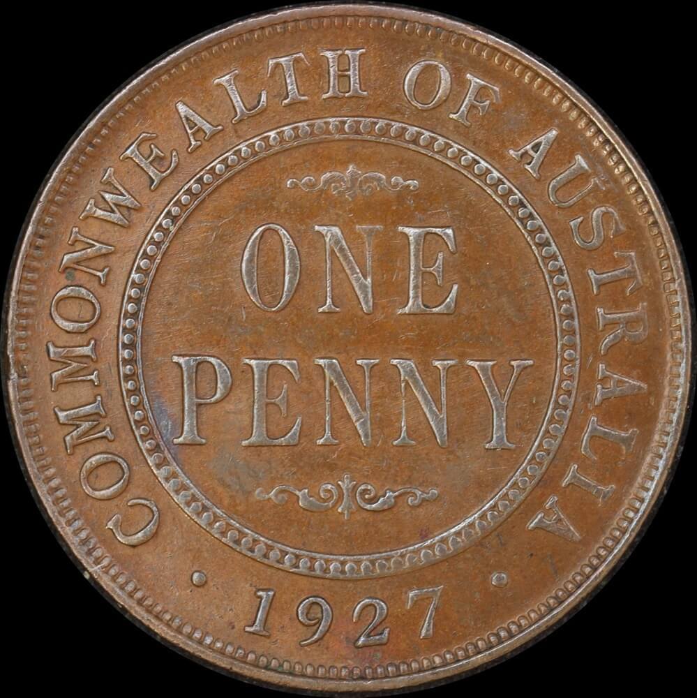 1927 Penny Indian Obverse good VF product image