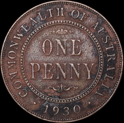 1930 Penny PCGS Genuine (VF Details) product image