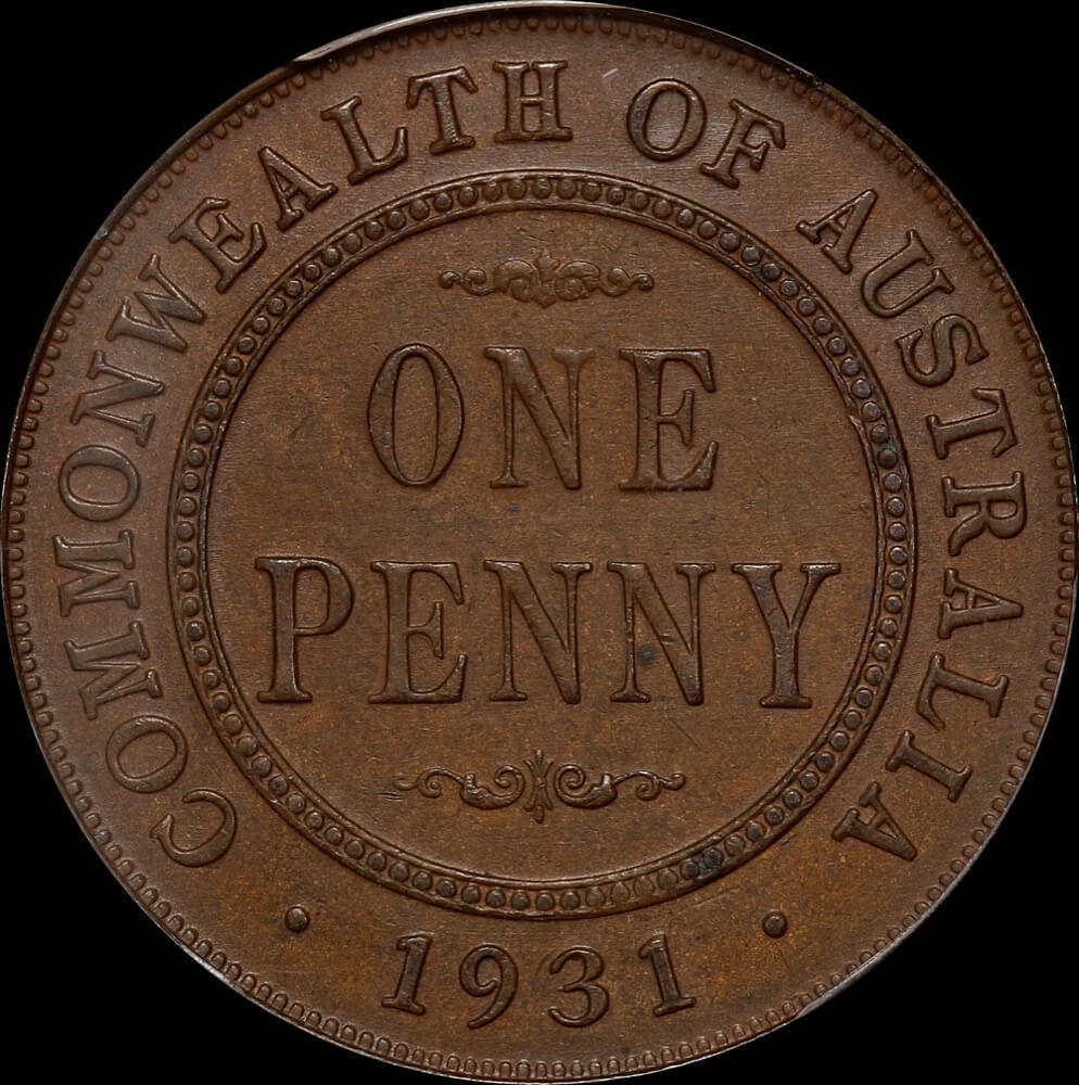 1931 Penny Indian Obverse Aligned Date PCGS AU58 product image