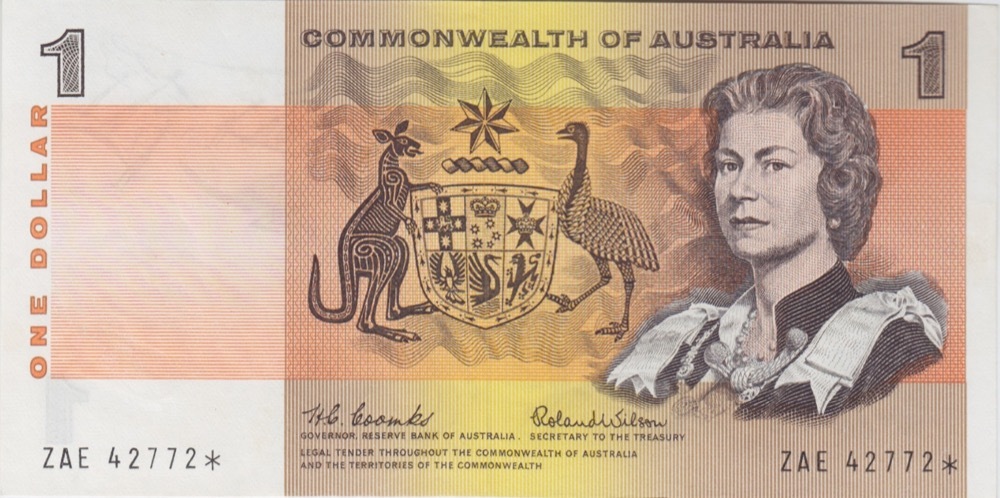 1966 $1 Note Star Note Coombs/Wilson R71S about Uncirculated product image