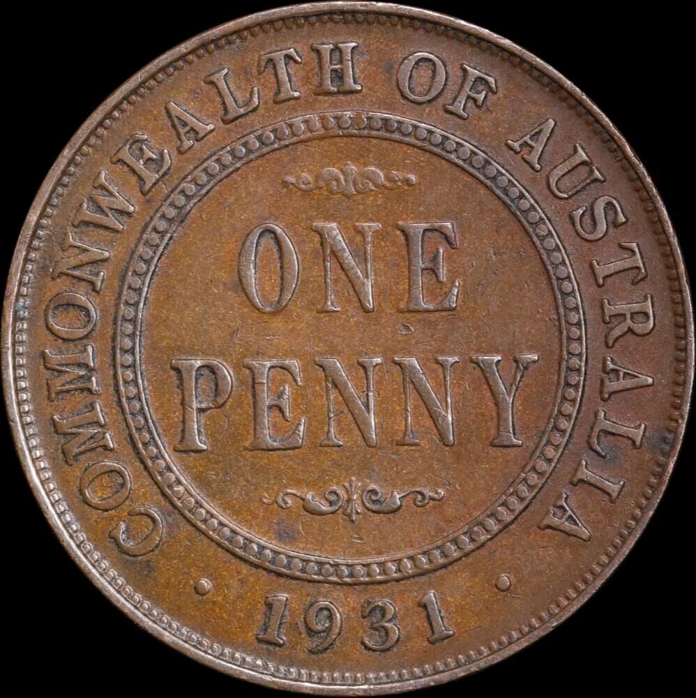 1931 Penny Indian Obverse Standard Reverse Very Fine product image