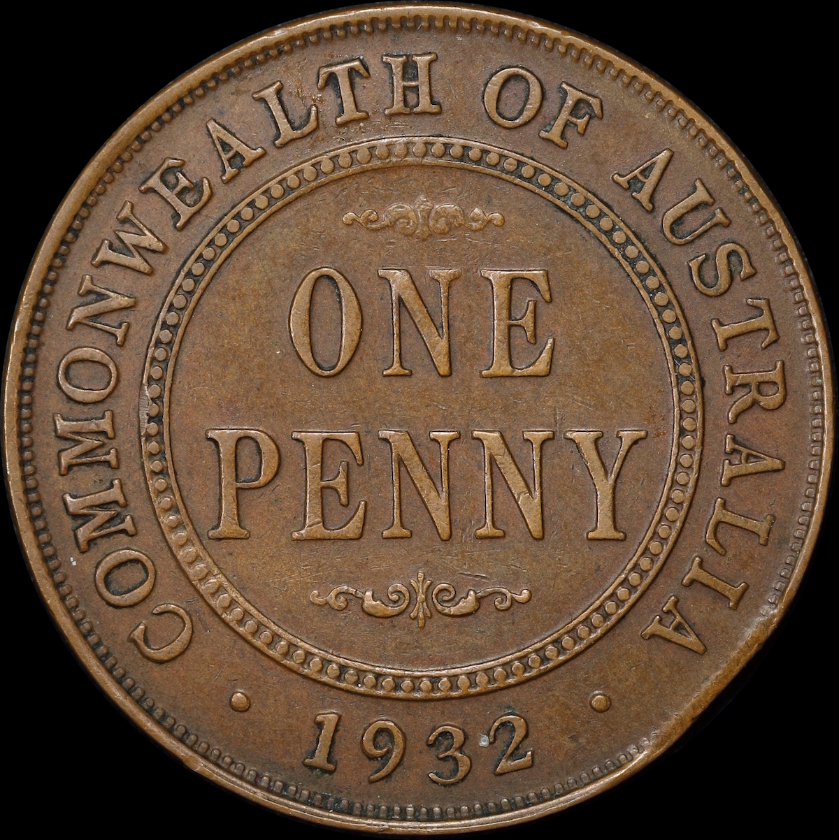 1932 Penny Clipped Planchet good VF product image