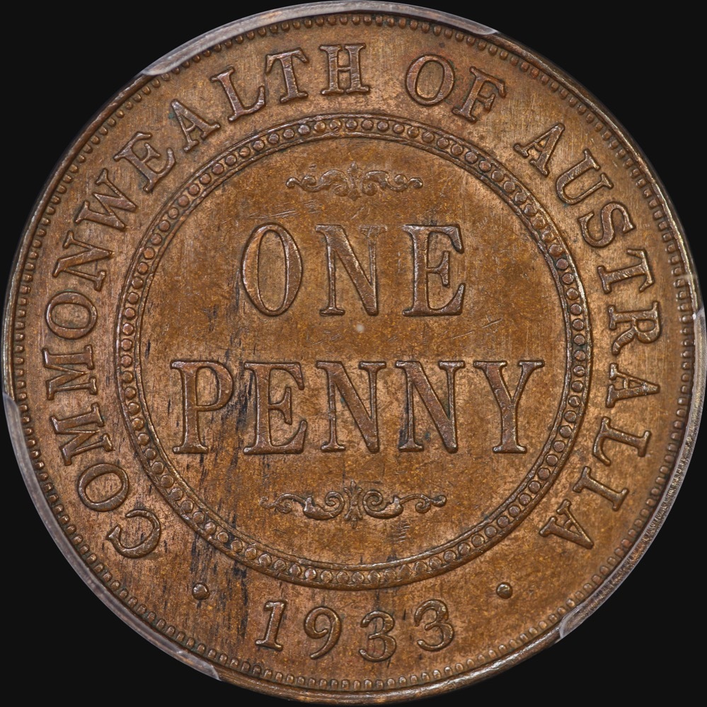 1933/2 Overdate Penny good EF PCGS AU55 product image