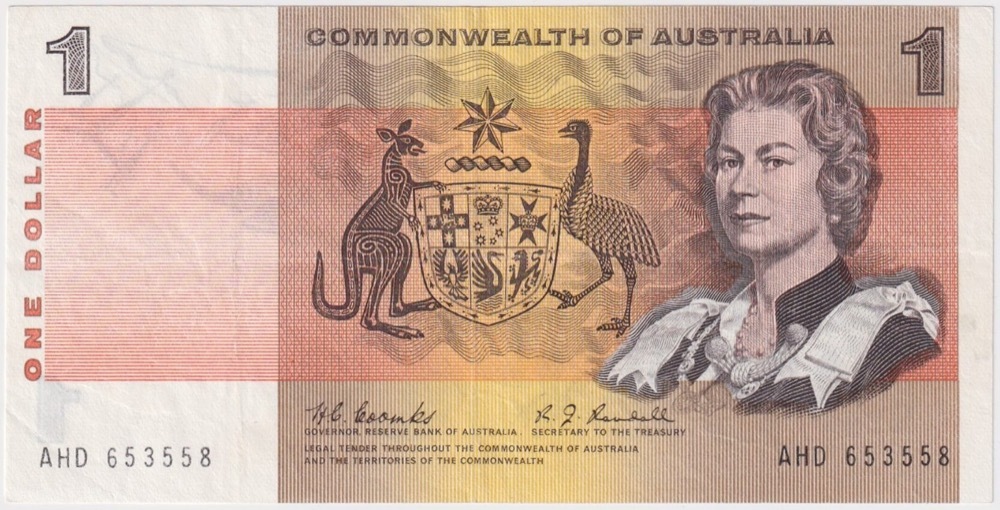 1968 $1 Note Coombs/Randall R72 about VF product image