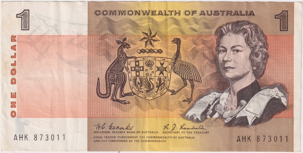 1968 $1 Note Coombs/Randall R72 Extremely Fine product image