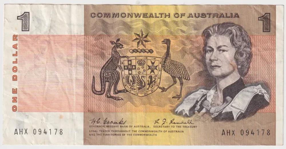 1968 $1 Note Coombs/Randall R72 good VF product image