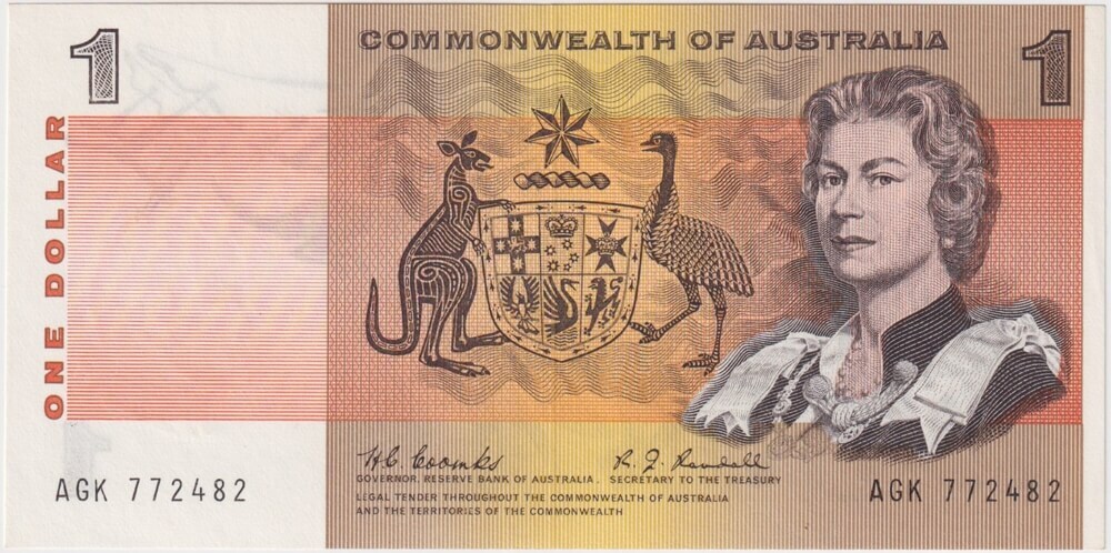 1968 $1 Note Coombs/Randall R72 Uncirculated product image