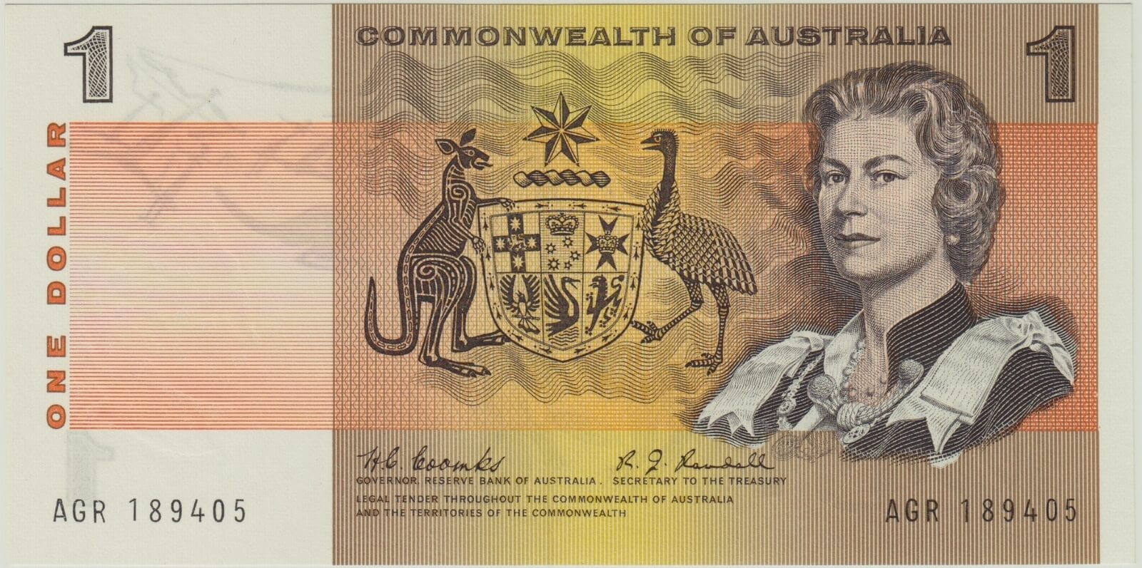 1968 $1 Note Coombs/Randall R72 Uncirculated product image