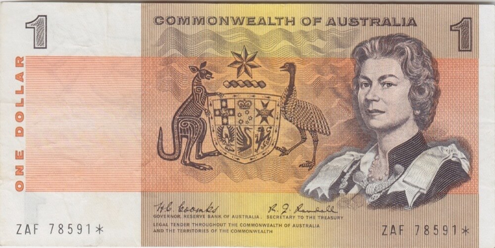 1968 $1 Note Star Note Coombs/Randall R72S good VF product image