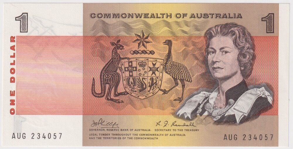 1969 $1 Note Phillips/Randall R73 Uncirculated product image