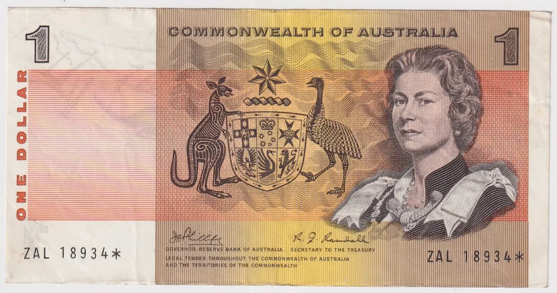1969 $1 Star Note Phillips/Randall R73s good VF product image