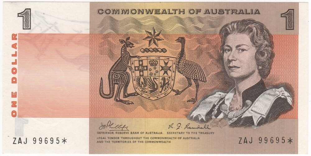 1969 $1 Note Star Note Phillips/Randall R73S Uncirculated product image