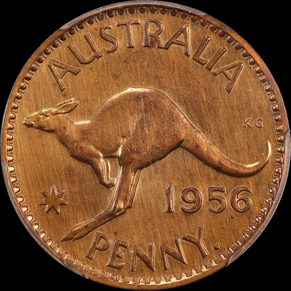 1956 Perth Proof Penny PCGS PR62RB product image