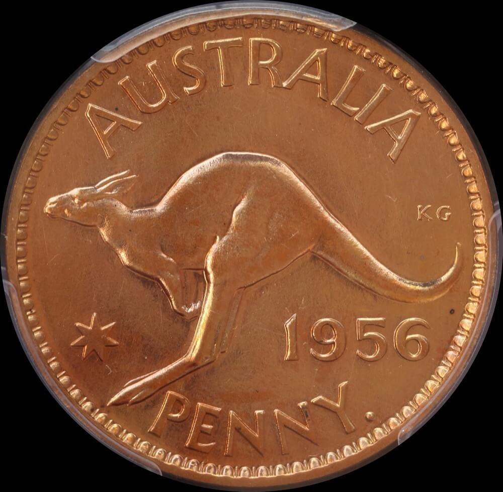 1956 Perth Proof Penny PCGS PR62RD product image
