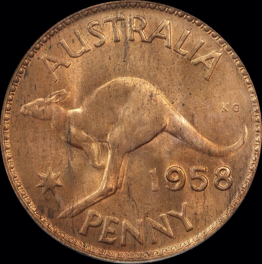 1958 Penny Choice Unc (PCGS MS63RB) product image