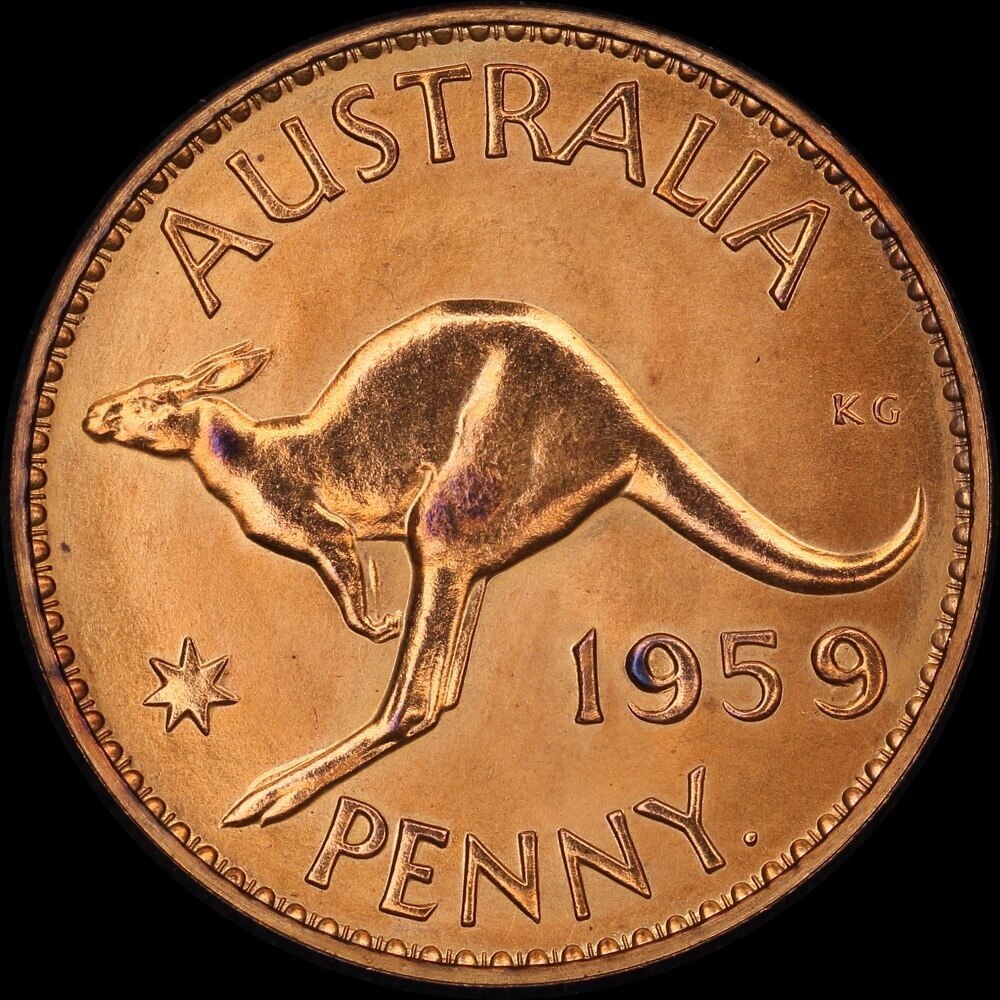 1959 Perth Proof Penny about FDC product image
