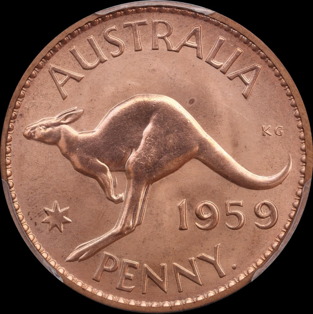 1959 Perth Proof Penny (PCGS PR66RD) product image