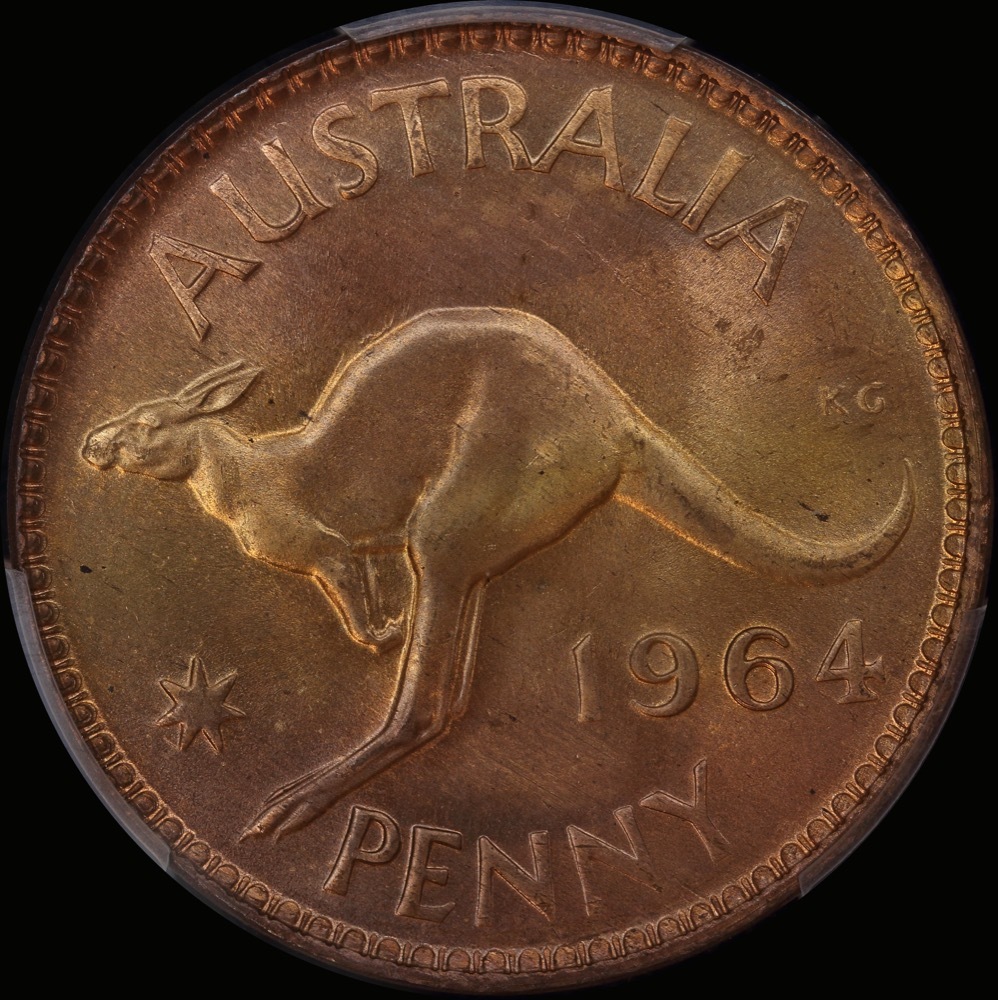 1964 Melbourne Penny Gem Unc (PCGS MS65RD) product image