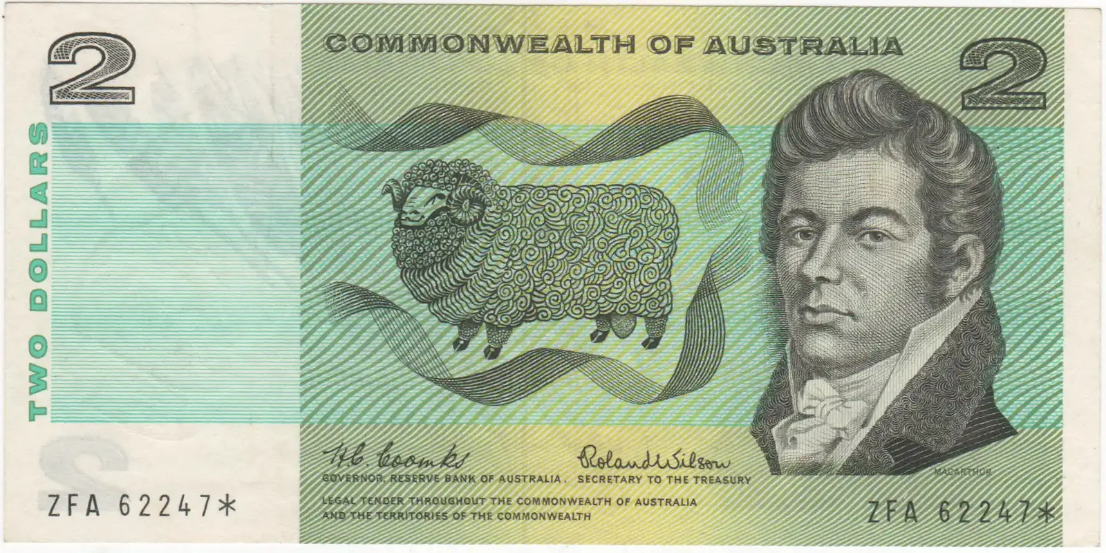 1966 $2 Note Star Note Coombs/Wilson R81s Extremely Fine product image
