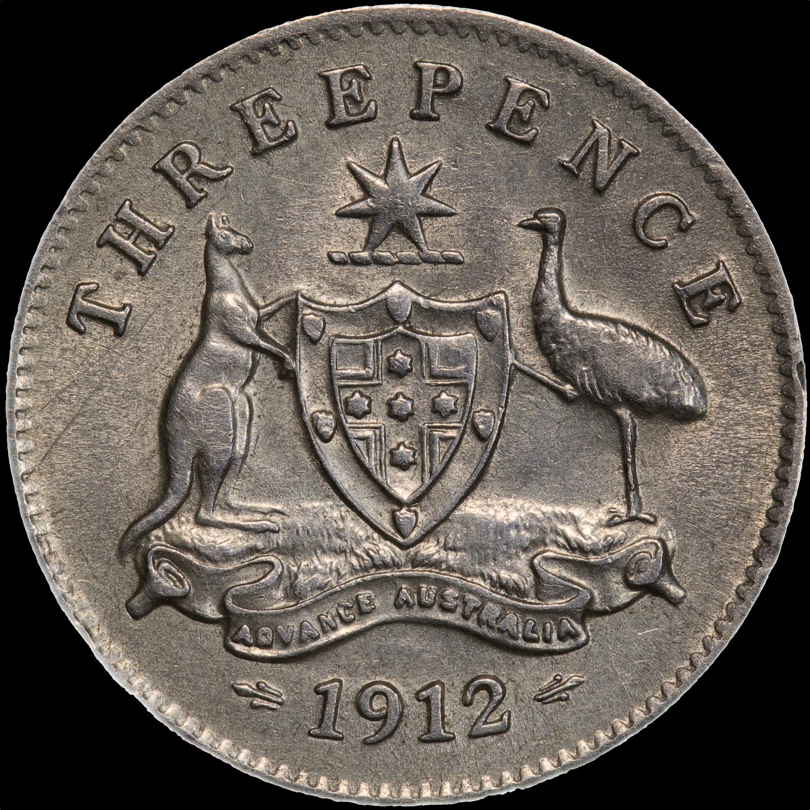 1912 Threepence Extremely Fine product image
