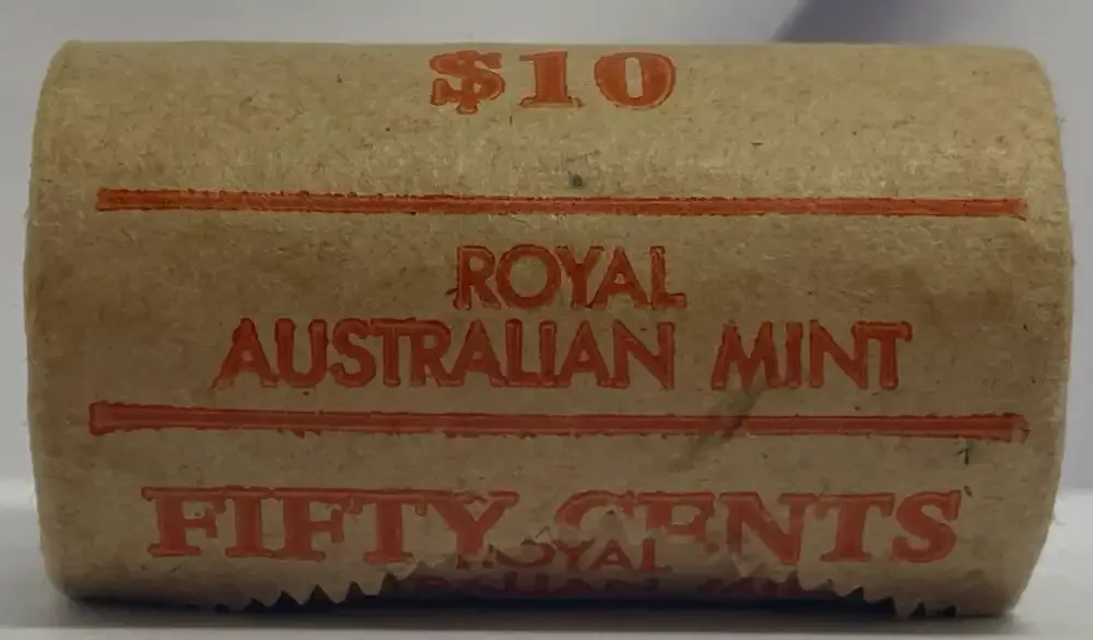 1982 50 Cent Mint Roll Brisbane Commonwealth Games Heads/Heads product image