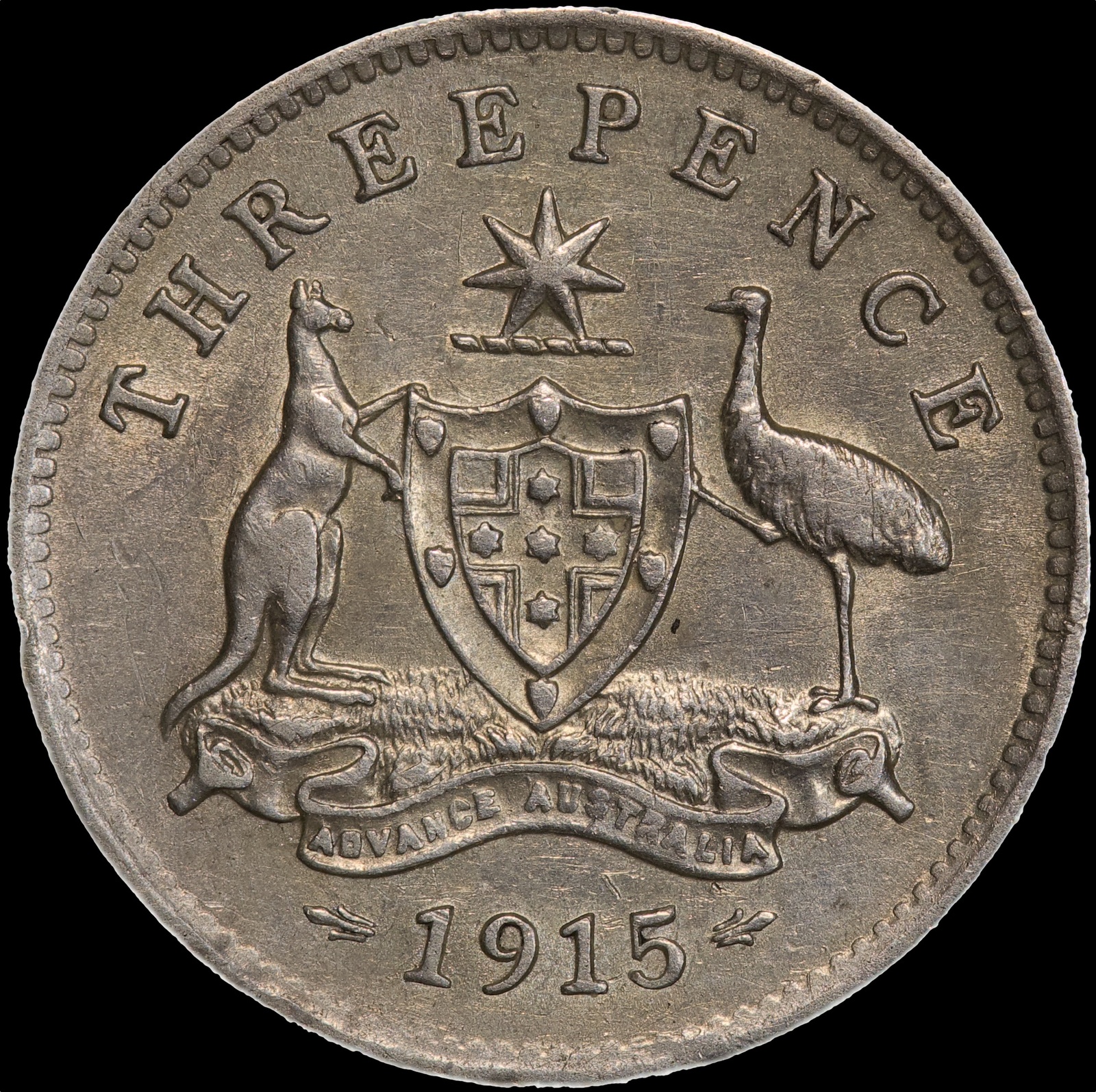 1915 Threepence Very Fine product image