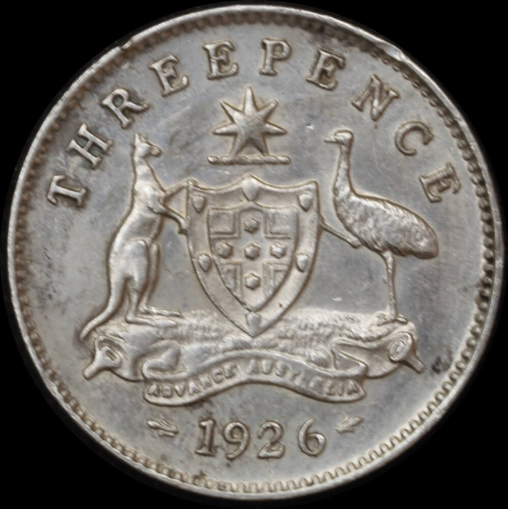 1926 Threepence about Unc product image