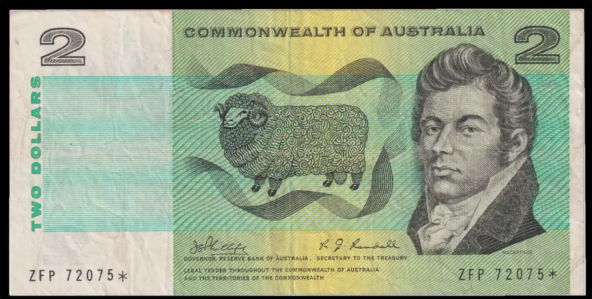 1968 $2 Note Star Note Phillips/Randall R83s good VF product image