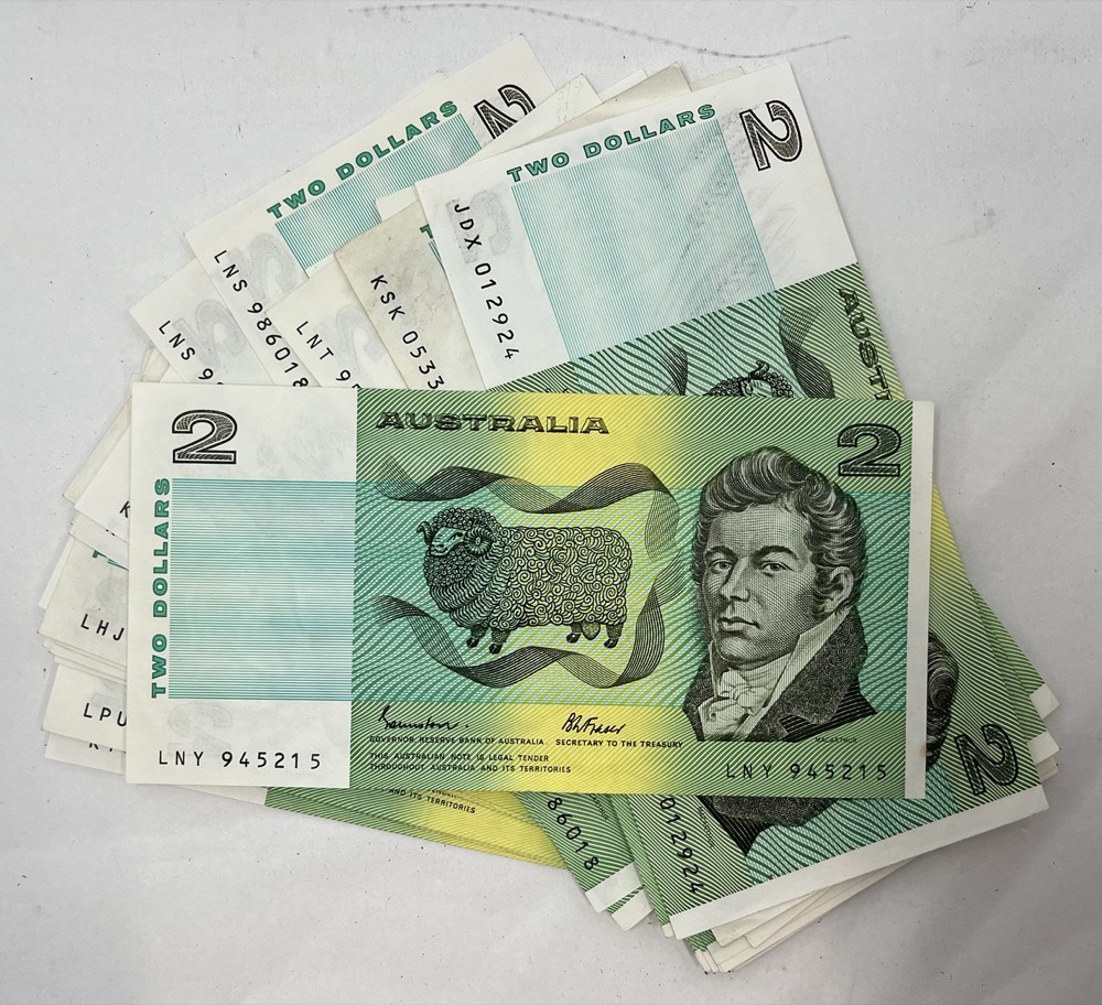 Australian Paper $2 Note Issued 1975 ~ 1984 Great Condition product image