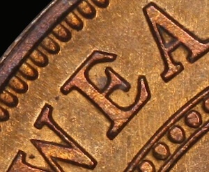 Australia 1916-I Specimen Penny Reverse Legend