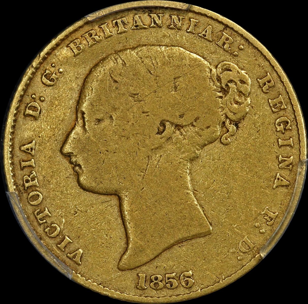 1856/5 Overdate Sydney Mint Half Sovereign