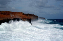 Zuytdorp cliffs and blowholes