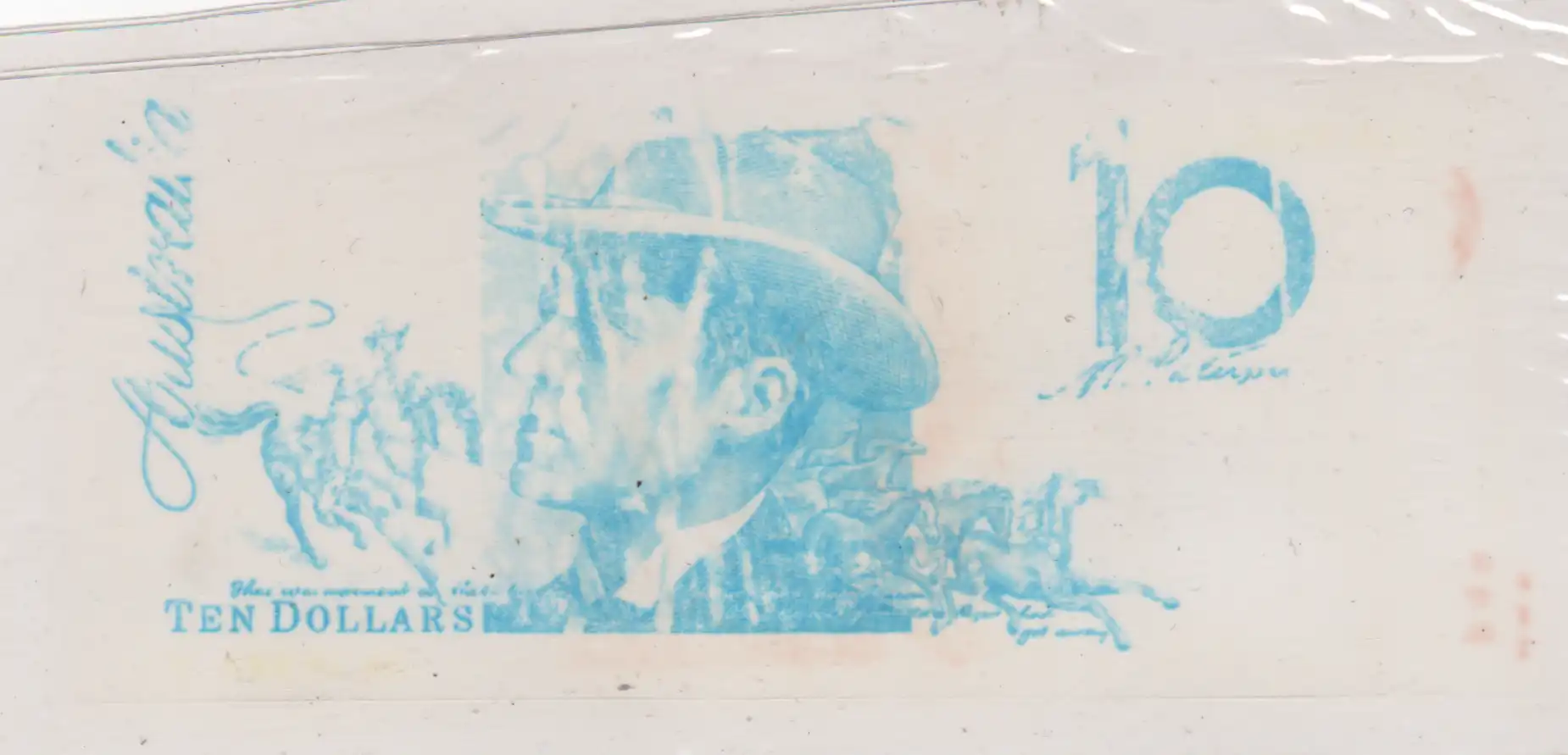 Album Page With Ink Transfer