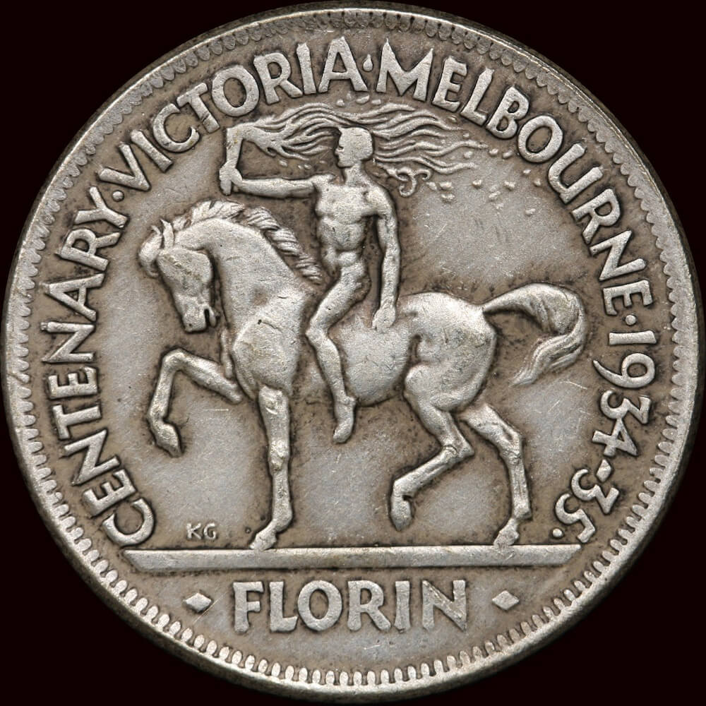 Counterfeit Centenary Florin 1